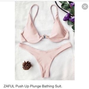 push up plunge zaful bikini